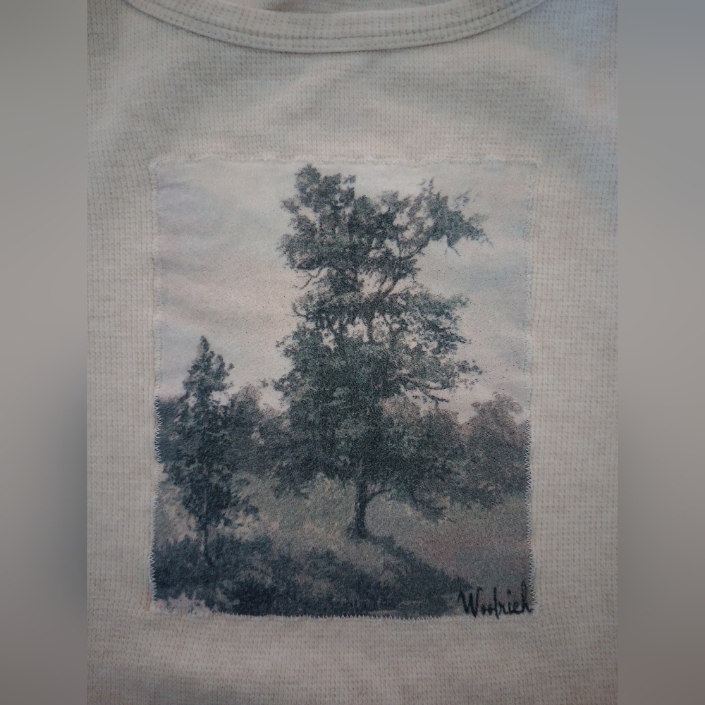 Woolrich Cream Textured Women's Top